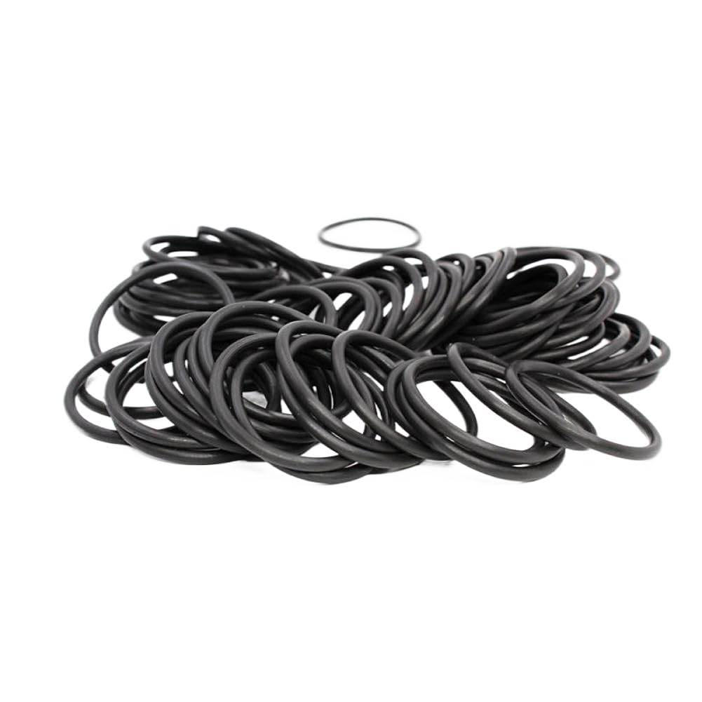FKM Black Fluorine Rubber Sealing Gasket Washer Ring 2.5 Mm 3 Mm 5.7 Mm Thickness