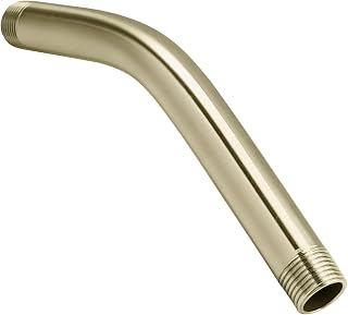 123815BN Shower Arm Replacement for Moen Standard Shower Head, Brushed Nickel, 8-Inch Extension arm with 1/2-Inch Universal Threads