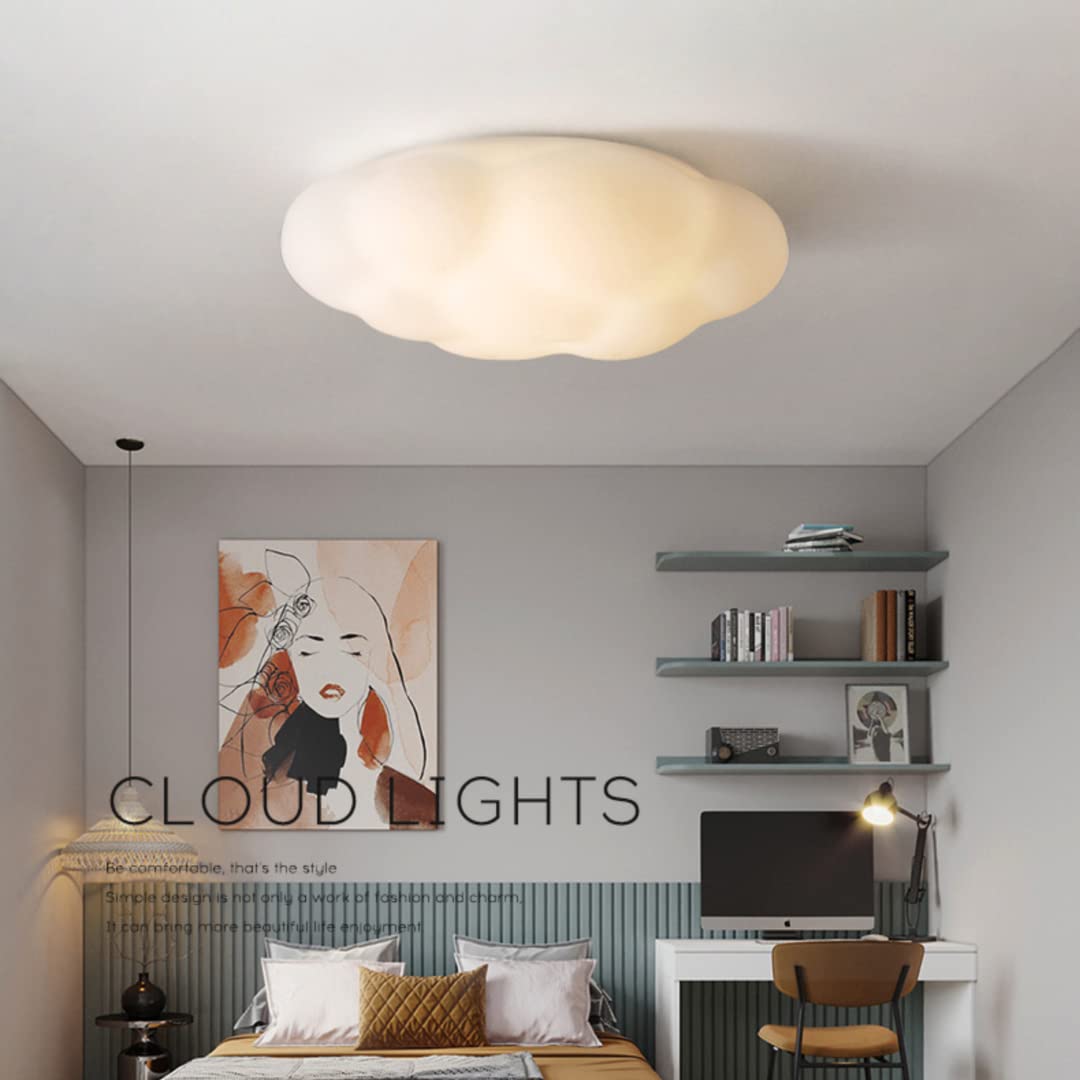 Lampada da soffitto a LED Cloud Lampadario Lampada da soffitto per camerette calde e romantiche per camera da letto, soggiorno, cameretta per ragazzi o ragazze, 36W, 3 luci, 11,9 ''