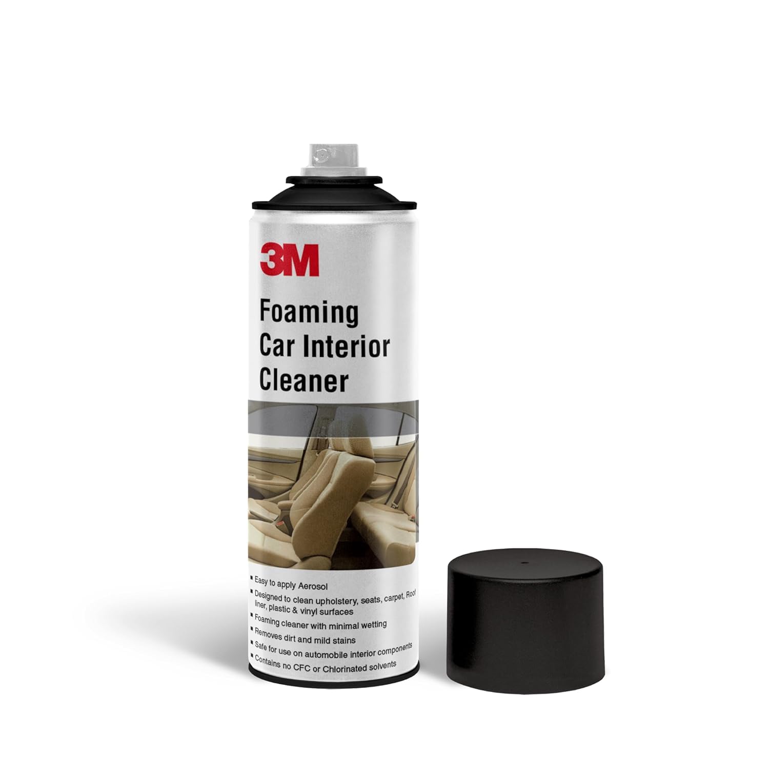 3M Foaming Car Interior Cleaner, Upholstery & Leather Cleaner, Removes Tough Stains & Dirt Inside Your car (290g Each, Pack of 2) - Image 4 thumbnail