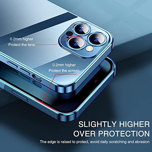 Coque carrée iPhone 13 Pro Max en silicone transparent violet