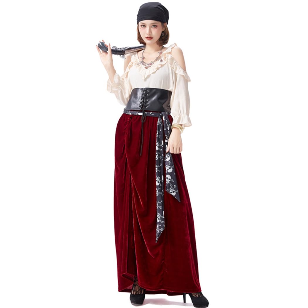 Amazon.co.jp: 海賊 コスプレ 衣装 セット ハロウィン レディース 
