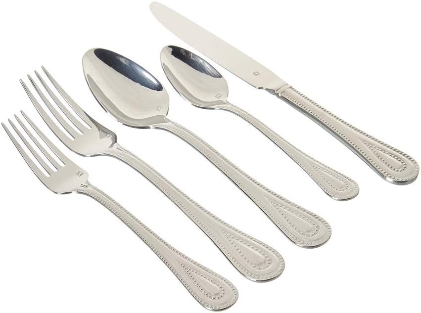 Mirrored Stainless Steel 20-Piece Flatware Set