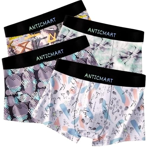 Image of Men's Airsoft Anti-Bacterial Trunks (Pack of 4) | Breathable Nylon | Sweat-Wicking Comfort | Everyday Regular Fit