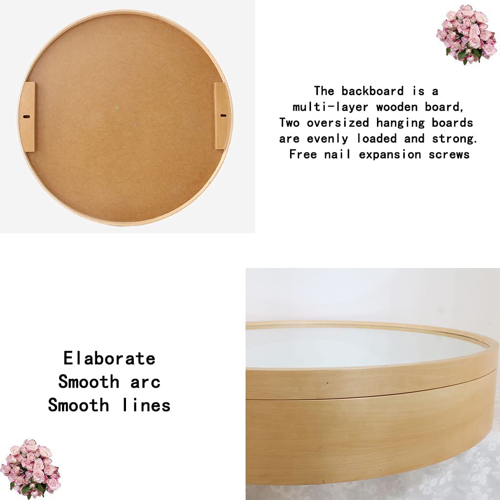 Elegante Armadio per Il Bagno a Parete con specchi Rotondi e Trucco - Soluzione Moderna per spazi di Vita organizzati.