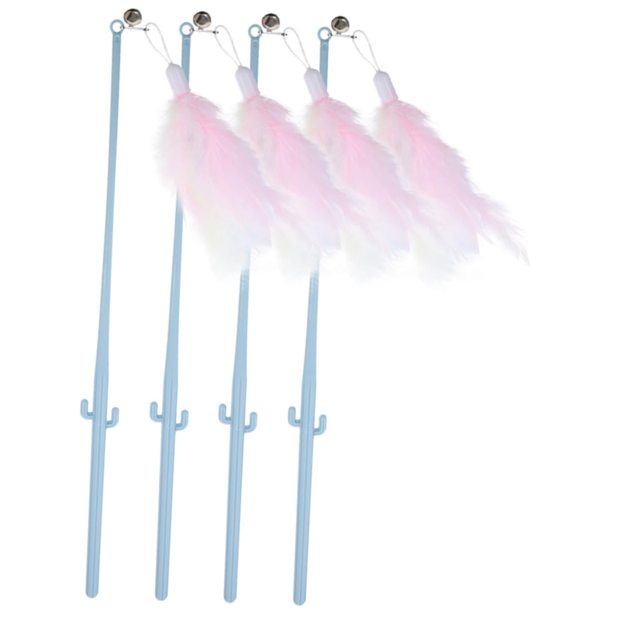 Sosoport 16pezzi Giocattoli Interattivi Per Gatti Con Manico Ergonomico e Piume Colorate Per Gioco Indoor e Stimolazione Fisica Dei Gatti