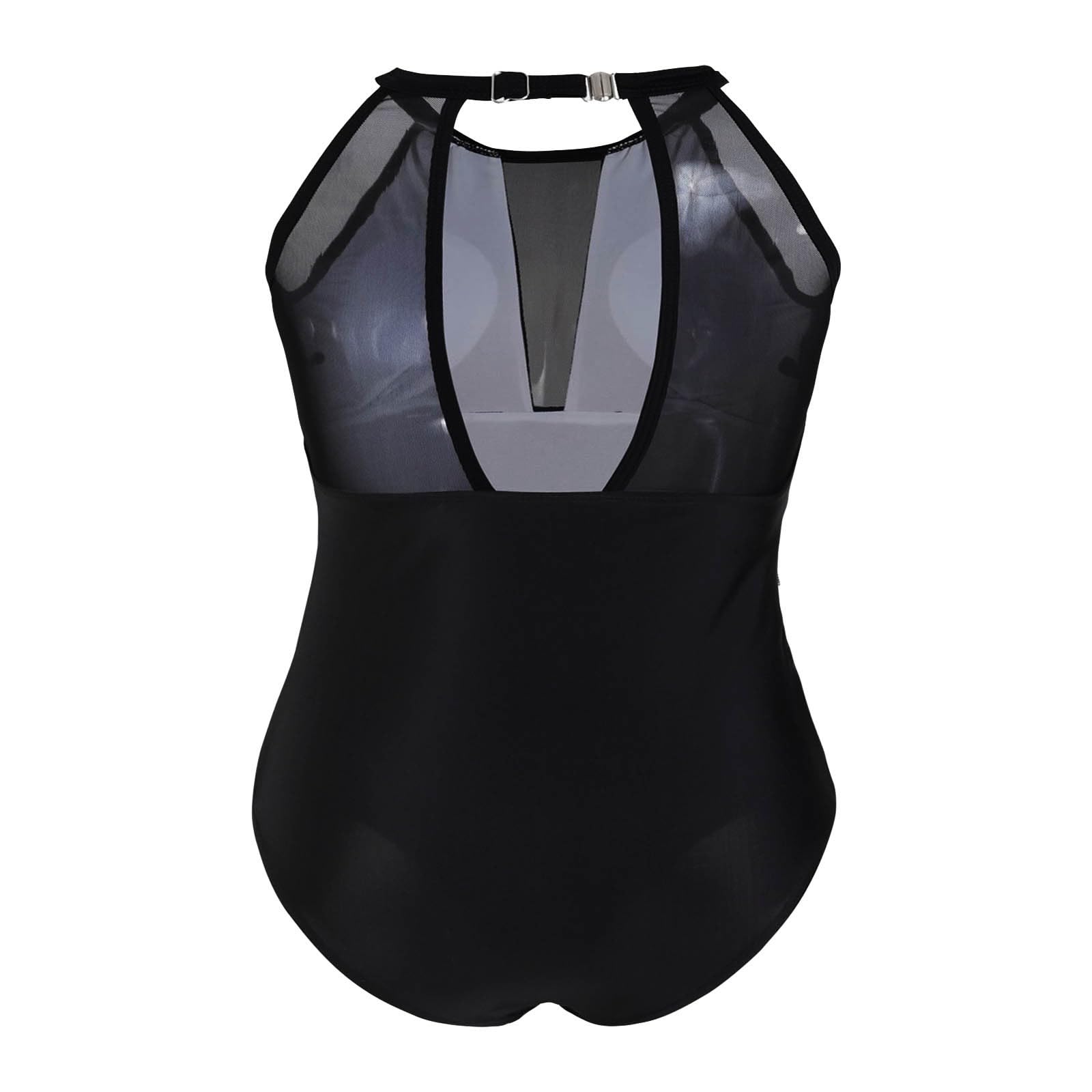 Costume da Bagno Estivo Tinta Unita con Vita Alta e Copertura Totale