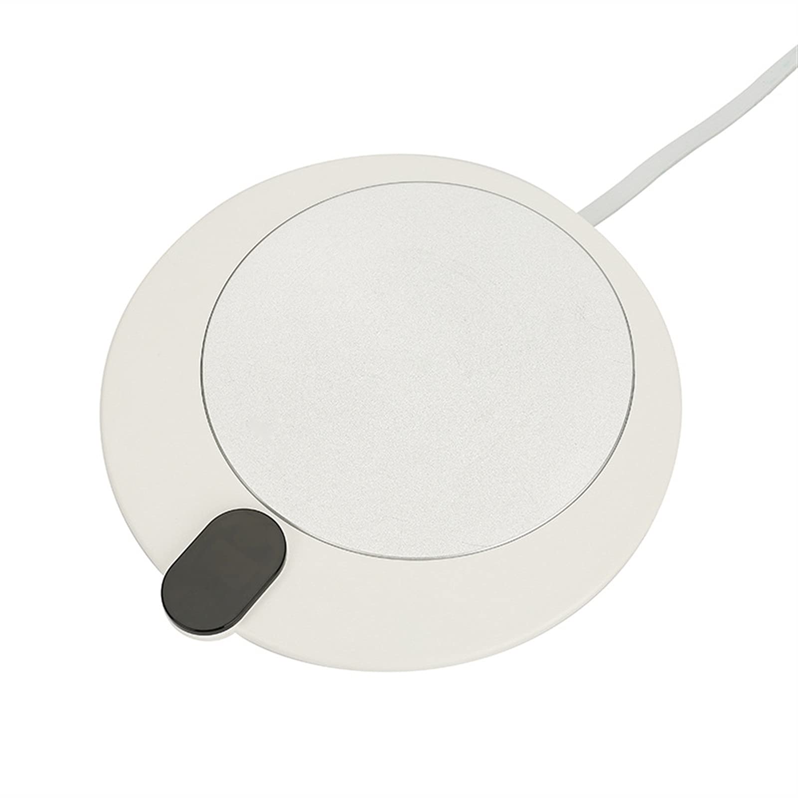 Calentador de Tazas de café para Escritorio con Apagado automático, Calentador de Tazas para café, Bebidas, té con Leche (Blanco)