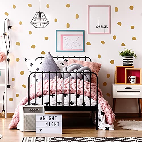 Outus 500 Pieces Gold Irregular Polka Dots Boho Wall Decal Vinyl Nursery Wallpaper Sticker Wall Decor Peel And Stick Dot Wall Sticker For Kids Baby Girl Bedroom Home Classroom Decoration #TOP5