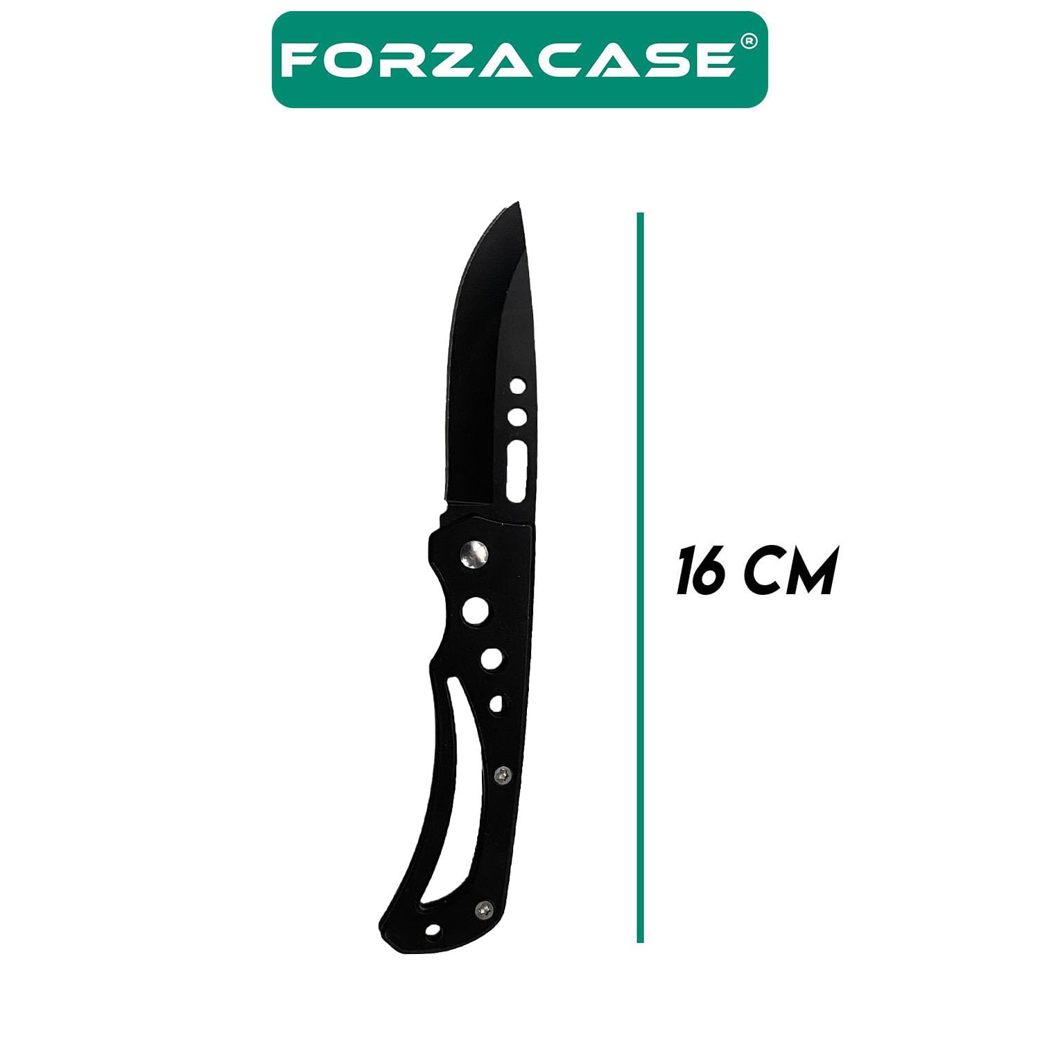 Forzacase Paslanmaz Çelik Ultra Keskin Outdoor Avcılık Kamp Çakısı Kamp Mutfak Bıçağı - FC344