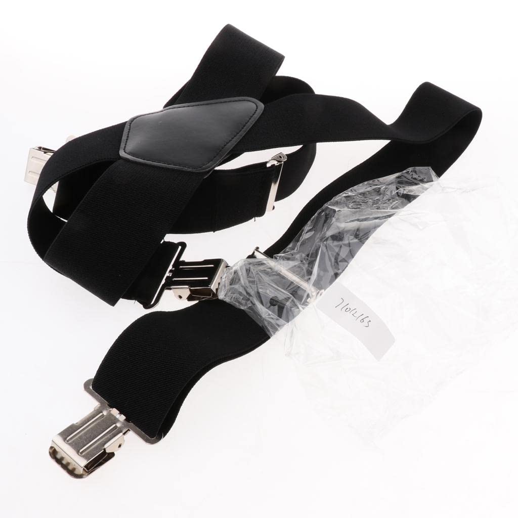 The Style Sutra Suspenders w/Heavy Duty Clips&X Back Adjustable Straps for Adults black|Clothing Shoes & Accessories | Mens Accessories |1 Piece Mens Y-Back Suspenders-image-20