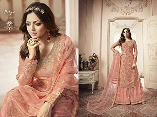 Ready to Wear Indian Pakistani Ethnic Wear Wedding Wear Sharara Style Salwar Suit for Women4
