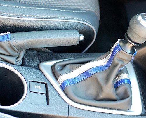 RedlineGoods Shift Boot Compatible with Toyota Corolla 2014-19. Tailor Made - not Universal. Genuine top-Grade Italian Black Leather with Black Thread