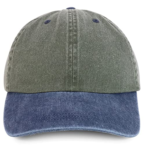 Image of Trendy Apparel Shop Oversize XXL Pigment Dyed Washed Cotton Baseball Cap