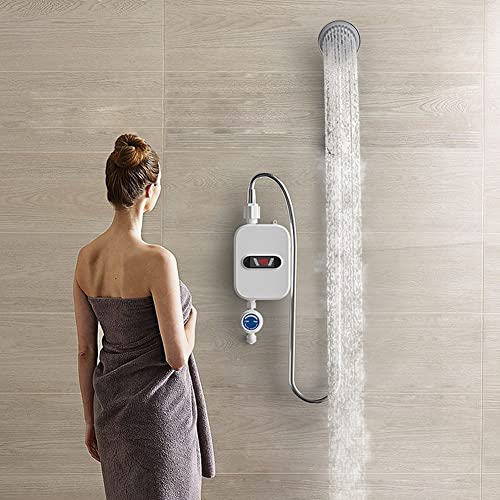 Electric Shower Heater Instant Hot Bathroom Water Heating Instantaneous Tankless Water Heater LCD Digital Water Heater by ALisasin - Used condition - Image 2