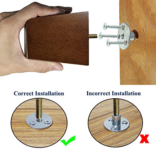 Aoryvic Wood Furniture Legs 3 Inch Sofa Legs Pack Of 4 Square Couch Legs Brown Mid-Century Modern Replacement Legs For Armchair Recliner Coffee Table Dresser #TOP2