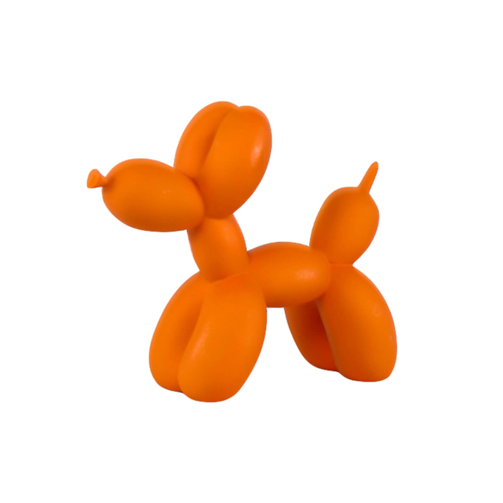 ESSECMBS Creative Balloon Dog Sculpture Modern Home Decoration Trendy Animal Art Collection Resin Figurine Bedroom Living Room (Orange, 21 * 9 * 18cm (L*W*H))