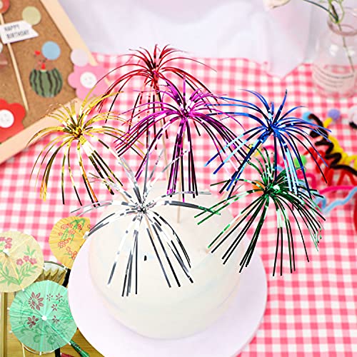 100-delige cocktailpartydecoratie drankaccessoires pakket met herbruikbare paraplu's, herbruikbare fonkelende vuurwerk… - Image 5