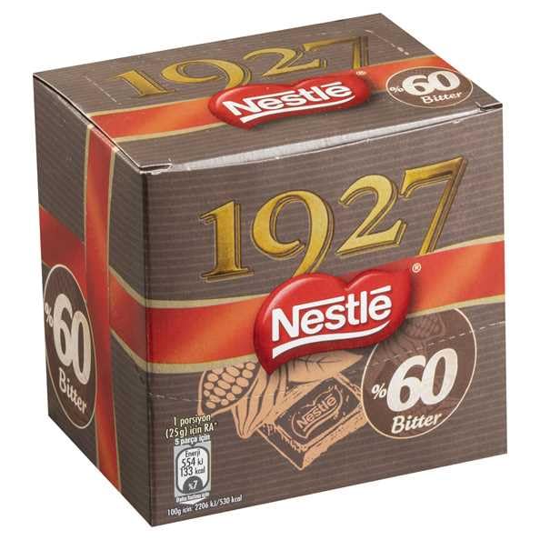 Nestlé 1927%60 Kakao Bitter Çikolata Kare, 60 g x 6