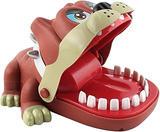 NUOBESTY Funny Animal Biting Finger Toy Teeth Dentist Biting Finger Toys Game Electric Dog Toys for Kids Toddlers Children