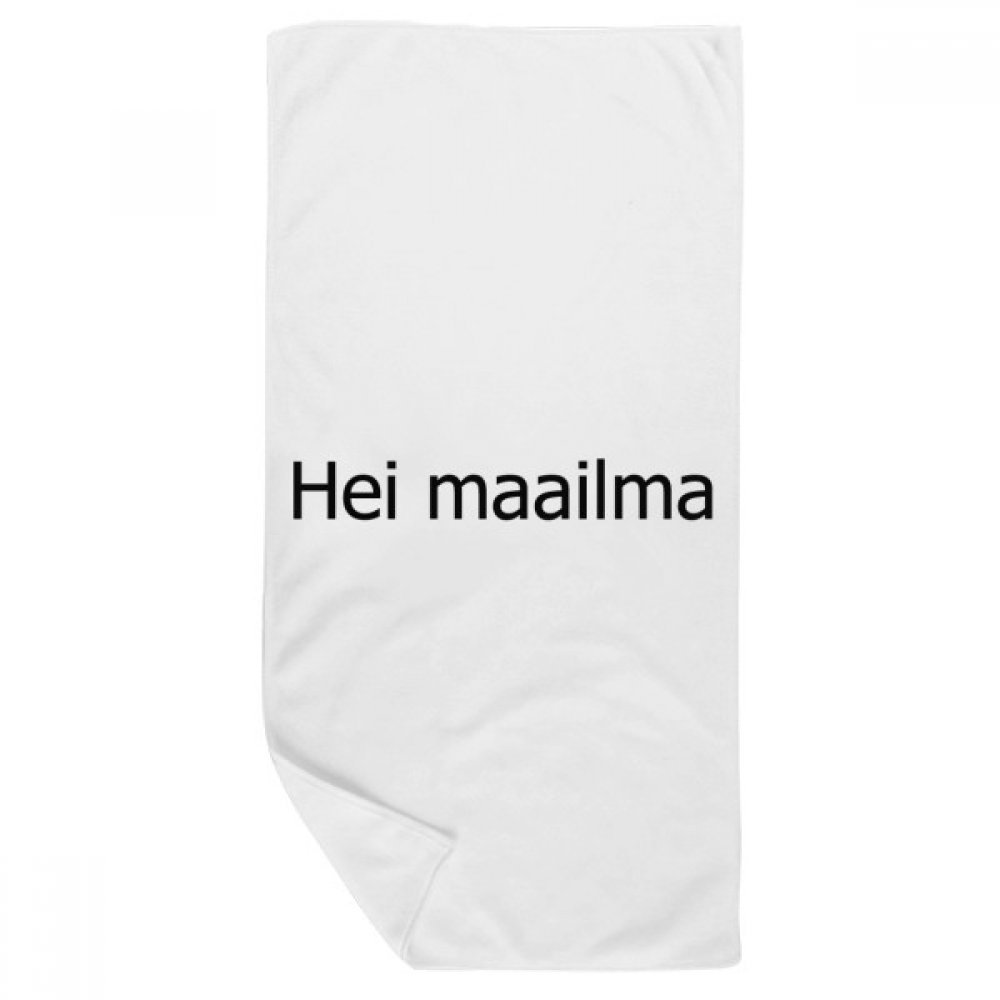Serviette de bain multicolor douce 35x70cm pour le rituel beauté en famille