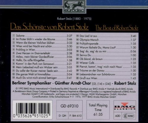 Das Schönste Von Robert Stolz