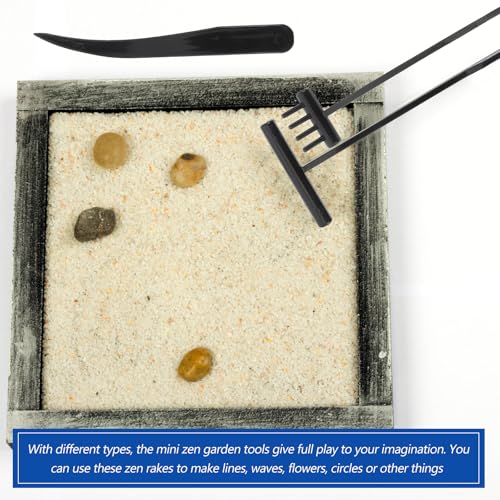 Mini rastrillo zen GANAZONO para jardín, set 48 piezas miniatura 6