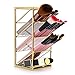 Sumnacon Schreibtisch-Organizer/Make-up-Pinsel-Halter aus Metall, Vintage, goldfarben, mit 4 Fächern