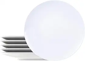 Kit Prato Raso Tramontina Leonora em Porcelana 25 cm 06 Peças