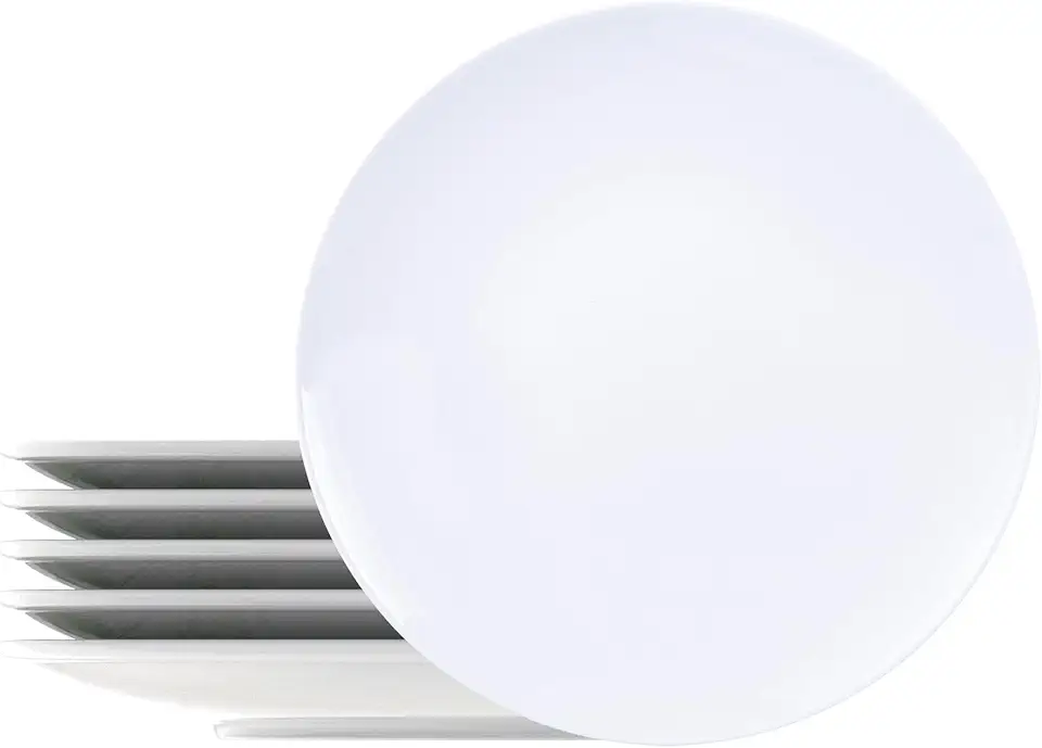 Kit Prato Raso Tramontina Leonora em Porcelana 25 cm 06 Peças