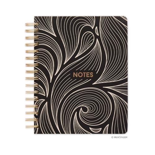 Carnet à spirales Leaf Tiles cahier de notes feuilles rigide A5 ligné