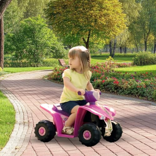 Four Wheeler for Kids ? Battery Powered Electric Quad ? Ride On Toy ATV with Princess Decals for Children 3-6 Years by Lil? Rider (Pink and Purple)