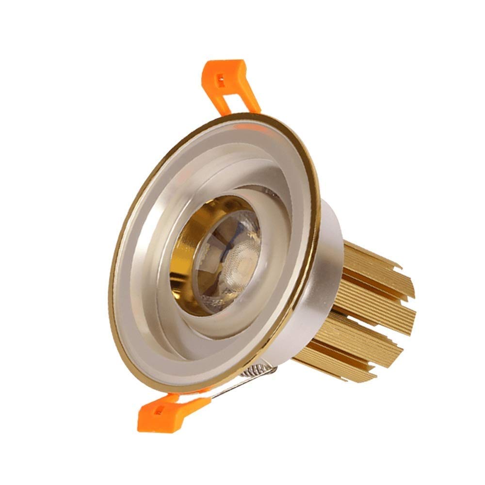 Oświetlenie Sufitowe Wpuszczane Led, Okrągłe, Aluminiowe, 12W, 20W, 30W, Cob, Panelowe, Reflektory, Oświetlenie Wewnętrzne, Centrum Handlowe, Odzież, Dekoracja,(Ciepłe Światło 3000K-30W)