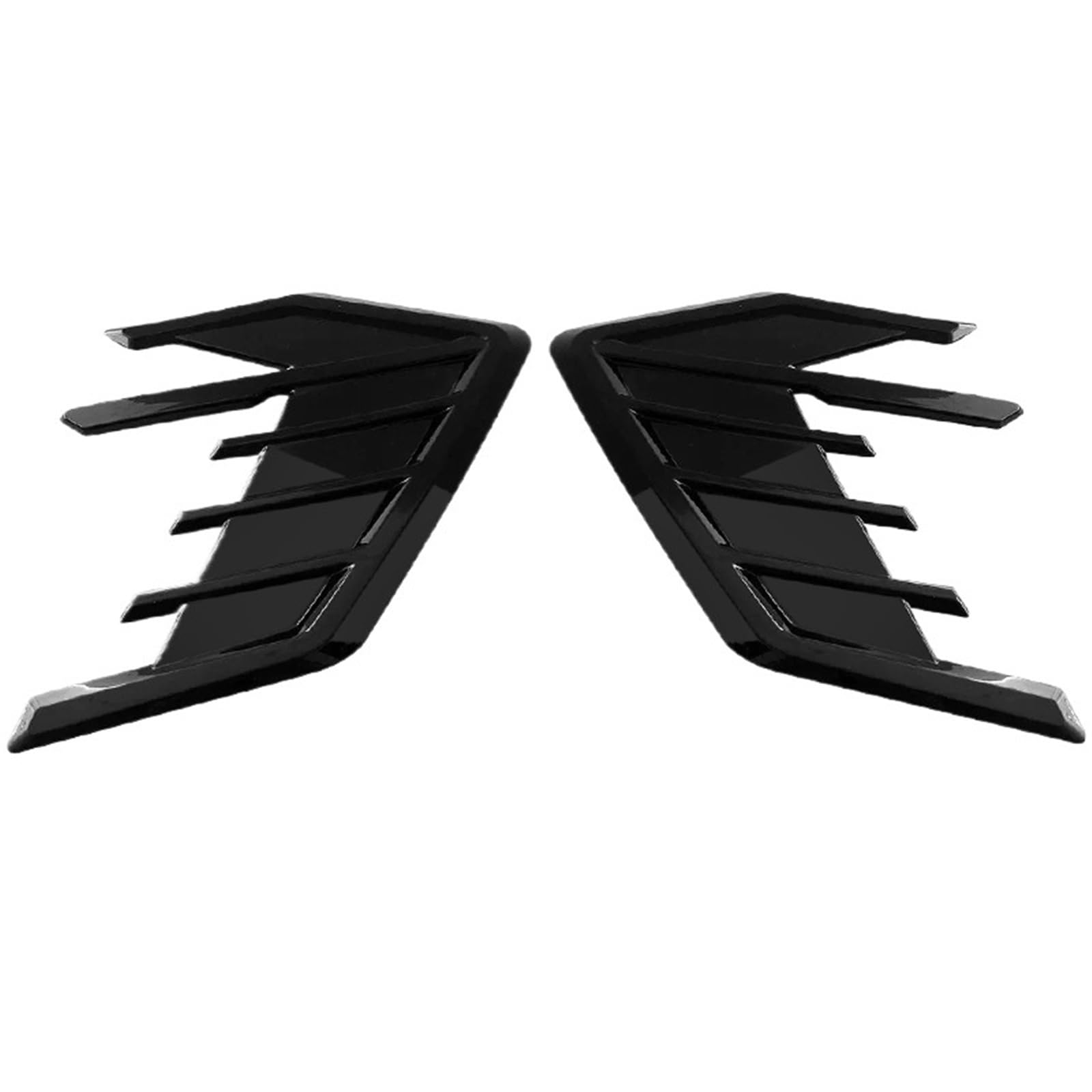 EJUOYO Side Vent Decor Sticker Fit For Audi A3 A4 A5 A6 A7 S3 S4 S5 S6 S7 RS3 RS4 RS5 RS6 RS7 Car Side Vent Fender Spoiler Outflow Vent Sticker Car Fender Side Vents(Glossy Black)