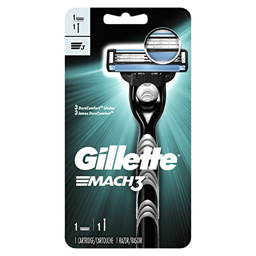 Gillette Mach3 Men's Razor with 1 Razor Blade Refill, Mens Razors/Blades