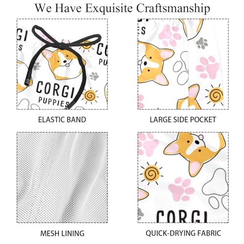 Short de bain corgi à séchage rapide pour homme - 4
