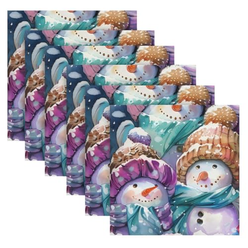 Servilletas de tela multicolor 20x20 pulgadas pack de 6 miniatura 2