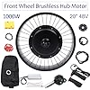 FONSOLUM 20" 48v 1000w Electric Bike Conversion Kit, Fat Tire Front Wheel E-Bike Kit 500RPM Brushless Gearless Hub Motor Kit for Snow Bikes, Electric Bikes(Without Tyres) #1