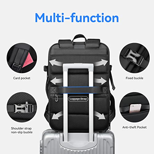 Mark Ryden Travel Backpack For Men, 40L Airline Approved Carry On Backpack With 17.3 Inch Laptop Compartment And Usb Charging Port, Waterproof Business Backpack Ideal For Traveling, Working, Daily #TOP3