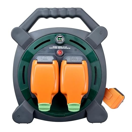 Masterplug Retractable Power Cable Reel