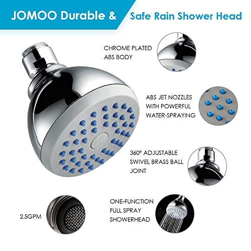 Shower Head, JOMOO 3.5inch High Pressure Shower head, Rain Fixed