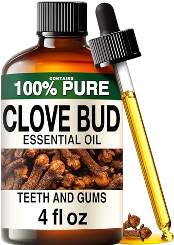 Image of 100% Pure Clove Oil - 4 Fl Oz Clove Essential Oil for Hair, Skin, Diffuser, Aromatherapy & DIY Soap Making Scent