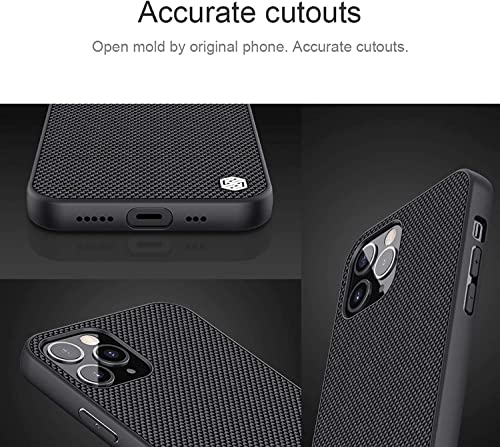 Coque iPhone 12 Pro Max rigide 6,7 pouces coque fine antichoc tissée
