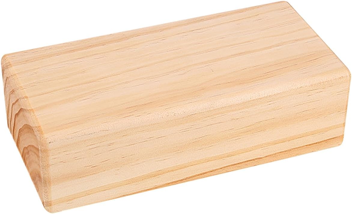 Natural Solid Yoga Block Lightweight Non-slip Exercise Support Accessory for Pilates and Balance Training