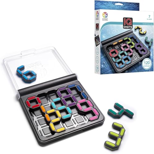 Image of TEC TAVAKKAL IQ Puzles Brain Teaser Game for Kids Portable 3D Logic Puzles 120 Challenges Educational Travel Game for Brain Development, Problem-Solving for Kids Adults (IQ Puzles Pyramid Number)