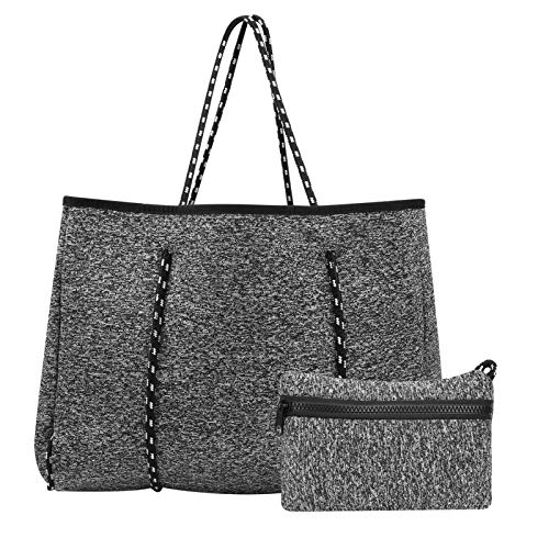 Liyeehao Bolso de Playa Conveniente, Bolso de Playa de Neopreno, artículo Duradero para Compras al Aire Libre de Mujer de Playa Cover