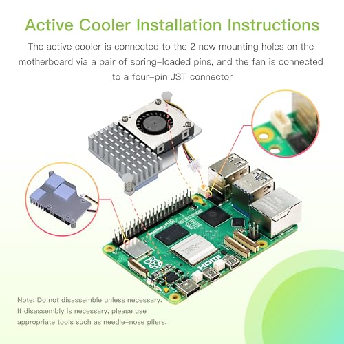 Image of iRasptek Basic Kit for Raspberry Pi 5 RAM 4GB with Pi 5 Case and Active Cooler