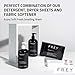 FREY Concentrated Clothes Detergent, Fabric Conditioner and Fabric Sheets Complete Package