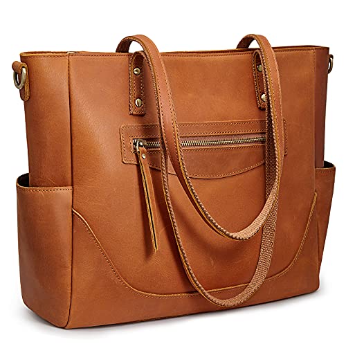 Bolso Tote Grande de Cuero Genuino para Mujer