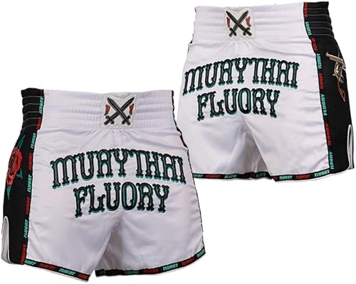 Miniatura 40 de FLUORY - Pantalones cortos para artes marciales mixtas, kickboxing, lucha en jaula o Muay Thai, ropa deportiva para entrenamiento